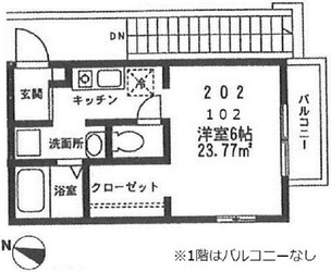 コーポさるいだの物件間取画像